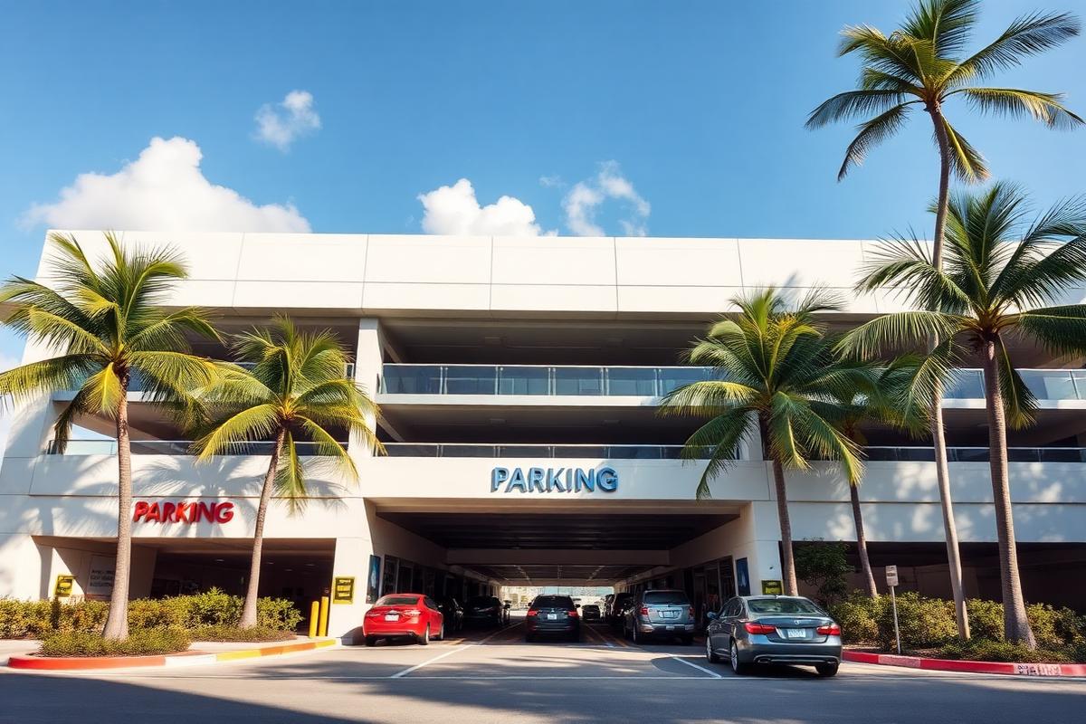 Event parking garage near the Miami Beach Convention Center